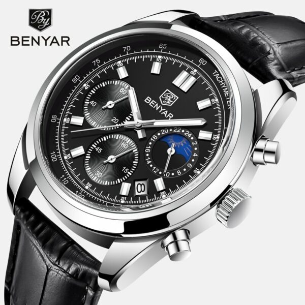 Đồng hồ Benyar – DF7118 Đồng hồ dây da 3